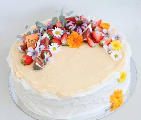 Mandľová zo žĺtkovým mascarpone krémom a lemon curd